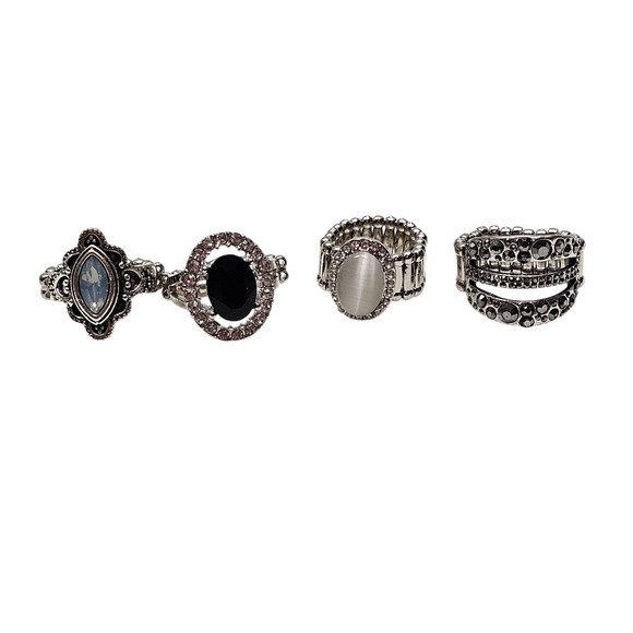 Adjustable Stretch Fashion Cocktail Ring Statement Boho Elegant Lot of 12 - Picture 4 of 7